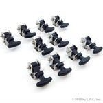 10 Pack Rubber Hood Catch Hold-Down Kit 2.5" Mini Latch Stainless Steel Brackets & Hardware Battery Box