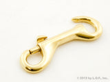 10 Open Eye Bolt Trigger Snap 3/8 Inches Bronze Rigid Hook Metal Key Ring Flag Spring