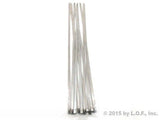 10-Pack 12 Inches (115lbs) Stainless Steel Exhaust Locking Zip Cable Ties
