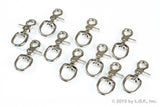 10 Trigger Snap Round Eye Swivel Lobster Clasp Lanyard Hook 3/4 Inch 90Lbs