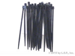25 4 Inches 18 Pound Cable Ties Nylon Wrap Black