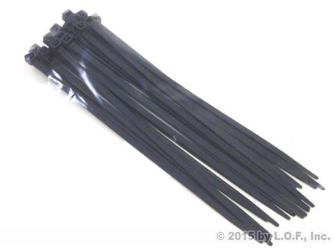 25-Pack 8 Inches (50lbs) Zip Cable Tie Down Strap Wire Uv Black Nylon Wrap