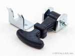 4 Pack Rubber Hood Catch Hold-Down Kit 2.5" Mini Latch Zinc Plated Steel Brackets & Hardware Battery Box