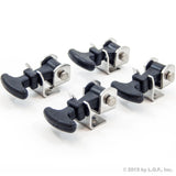 4 Piece Kit Rubber T Handle Latch Catch Hold-Down 2.5" Mini Stainless Steel Brackets Hardware Tool RV Battery Box