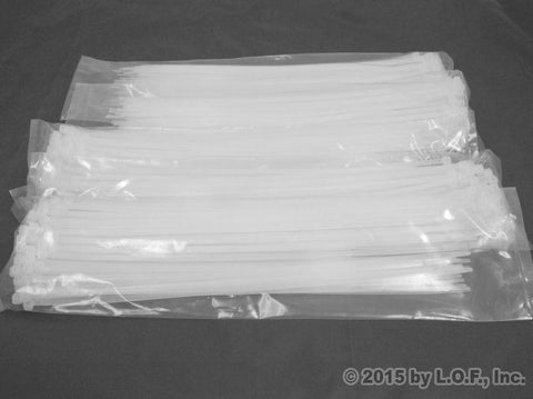 500-Pack 14 Inches (50lbs) Zip Cable Tie Down Strap Wire UV Natural Nylon Wrap