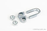 50 Galvanized Zinc Plated Wire Rope Clip Clamp Chain 1/4 Inch M3 3mm