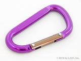10 Aluminum Purple Spring Snap Quick Link Carabiner Hook Clips 3-1/8 Inches Length - Light Duty 75 Pound