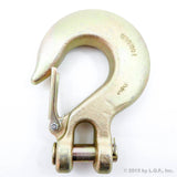 Forged Alloy Clevis Safety Slip Hook with Latch Tow Crane Lift - 3/4 Inches - Grade 70