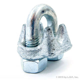 New Malleable Galvanized Wire Rope Cable Clips, 3/8 Inches