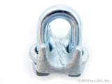 New Malleable Galvanized Wire Rope Cable Clips, 3/4 Inches