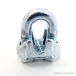 New Malleable Zinc Wire Rope Cable Clips, 3/16 Inches