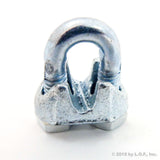 New Malleable Zinc Wire Rope Cable Clips, 3/16 Inches