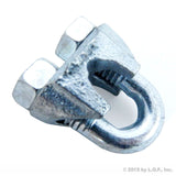 New Malleable Zinc Wire Rope Cable Clips, 1/4 Inches