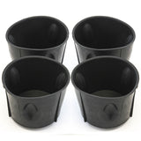 4 Center Console & Doors Front Cup Holder Inserts 2009-2015 Fits Honda Pilot Liner Black Replacement