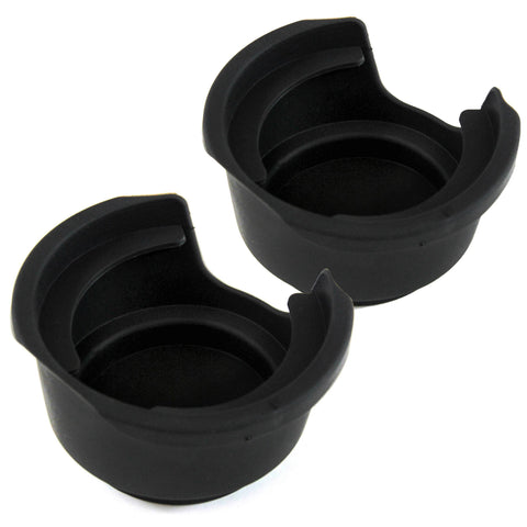 2 Front Cup Holder Inserts 1999-2005 Fits Chevy GMC Astro Safari Liner Left Right Pair Black Replacement