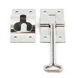 Trailer 4 Inches T-Style Entry Door Catch Holder Metal Bracket Hook Keeper Stainless