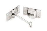 10 Trailer 4 Inches T-Style Entry Door Catch Holder Metal Bracket Hook Keeper SS Steel