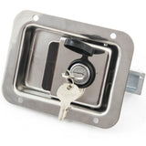 Stainless Door Lock Trailer Toolbox Handle Latch 4-5/8 Inches 3-5/8 Inches Paddle Key Cover - Set of 750