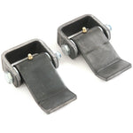 Qty 2 Steel Strap Style Short Leaf Hinge with Grease Zerk Fitting Weld-on Trailer Truck Body Gate Door Hinge