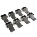 Qty 8 Steel Strap Style Short Leaf Hinge with Grease Zerk Fitting Weld-on Trailer Truck Body Gate Door Hinge