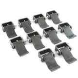 Qty 10 Steel Strap Style Short Leaf Hinge with Grease Zerk Fitting Weld-on Trailer Truck Body Gate Door Hinge