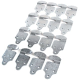 Qty 16 Straight Brackets Wood Sides Stake Body Utility Latch Rack Gate Trailer 16pc Panel Connector