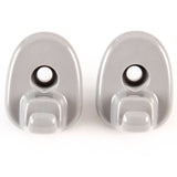 Set of 2 Replacement Grey Sunvisor Clips Fits Jeep Dodge Liberty Nitro