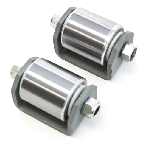 2 Weld on Steel Micro 2 Inches Roller Steel Wheel Caster Grease Fitting RV Trailers