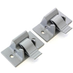 Mounting Brackets (2) Fits Dometic Sunchaser Lower Awning Arm Bottom Replacement Gray RV Camper Trailer