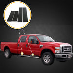 1999-2016 Fits Ford Super Duty Crew Cab F-250 & More Door Sill Scuff Step Plate Scratch Protectors 4pc Kit