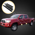 2005-2015 Fits Toyota Tacoma Double Cab Door Sill Protectors Scuff Plate Scratch 4pc Applique Kit Shield Set