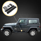 2007-2018 Fits Jeep Wrangler JK 12pc Protection Kit Door Sill Entry Guards Scratch Cover Threshold