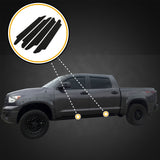 2007-2013 Fits Toyota Tundra Crew Max 4pc Door Sill Entry Guards Scratch Threshold Shield Kit Paint Protection