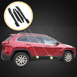 Door Scratch Shield 2014-2019 Fits Jeep Cherokee 6pc Kit Protector Cover Paint Protection Threshold