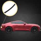 Rear Bumper Scuff Scratch Protector 2015-2017 Fits Ford Mustang 1pc Paint Shield Cover Black