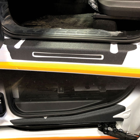 Door Entry Guard Scratch Shield Compatible with Ram ProMaster City Van 2015-2022 2016 2017 2018 2019 2020 2021 4 Door 6 Piece Custom Fit Door Sill Scuff Paint Protector