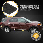 2011-15 Fits Ford Explorer 11pc Door Sill Step Protector Bumper Threshold Shield Pads Paint Protection Guard