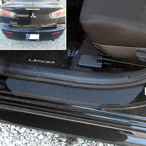 2008-17 Fits Mitsubishi Lancer 7pc Door Sill Step Protector Bumper Threshold Shield Scuff Shield Scratch Cover Set