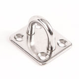 10 Stainless Steel 316 6mm Square Eye Plates 1/4 Inches Marine SS Pad Boat Rigging