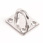 6 Stainless Steel 316 6mm Square Eye Plates 1/4 Inches Marine SS Pad Boat Rigging