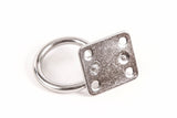 6mm Stainless Steel Square Eye Plate w Ring 1/4 Inches Marine 316 SS Pad Boat Rigging