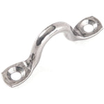 Stainless Steel 316 Oblong Pad Eye Strap Wire Plate Bimini Staple Ring Hook 5mm