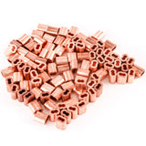 1/8 Inches Copper Wire Rope and Cable Line End Double Barrel Ferrule - Qty 100