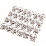 24 Stainless Steel 6mm Square Eye Plates w Ring 1/4 Inches Marine 316 SS Boat Rigging
