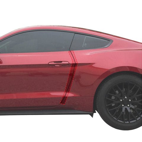 Door Edge Lip Guards 2015-2018 Fits Ford Mustang 2pc Clear Paint Protector Film Pre-Cut Custom Fit