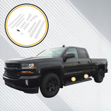 Door Sill Paint Protection Film Fits Chevy GMC Silverado 1500 2014-2018 Double Cab & More 10pc PPF Clear Protector
