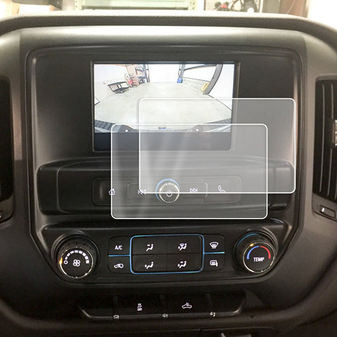 2014-2018 Fits Chevy Silverado MyLink Screen Saver 2pc Custom Fit Invisible Touch Display Protector 7"