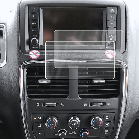 2011-2017 Fits Dodge Grand Caravan UConnect Screen Saver 2pc Custom Fit Invisible Touch Display Protector 6.5"