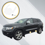 Door Sill Paint Protection Film Fits Jeep Grand Cherokee 2011-2019 4 Door 6 Piece PPF Clear Protector