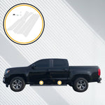 Door Sill Paint Protection Film Fits Chevrolet Colorado GMC Canyon Crew Cab 2015-2019 4 Door 6 Piece PPF Clear